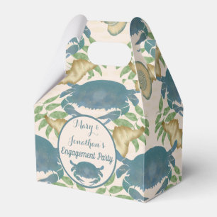 Caixinha De Lembrancinhas Caranguejo Banquete-Aquarela Caranguejos Azuis, No