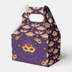 Caixinha De Lembrancinhas Carnaval de Mardi Gras Obrigado