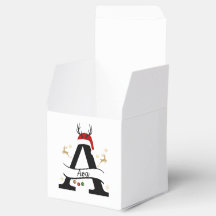 Carta Inicial A de Natal – Desenho Festivo de Féri