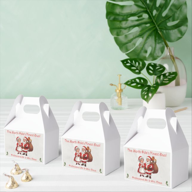 Caixinha De Lembrancinhas Cartão de Visita de Papai Noel Profissional Sr. e  (Múltiplo)