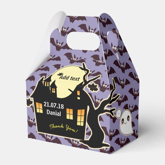 Caixinha De Lembrancinhas Casa de Gable Box Personalizada HALLOWEEN (Frente)