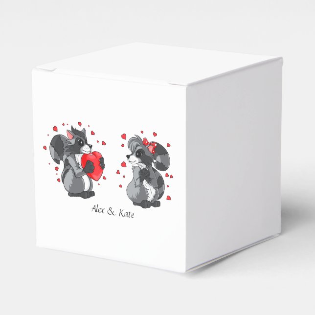 Caixinha De Lembrancinhas Casal Apaixonado Casamento Hershey's Miniatures (Frente)