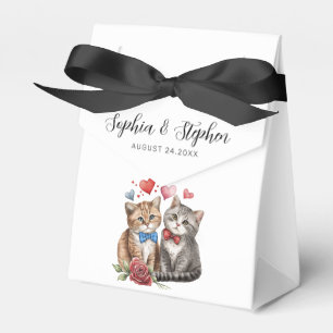 Caixinha De Lembrancinhas Casal de Gatos Apaixonados