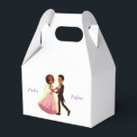 Caixinha De Lembrancinhas casamento<br><div class="desc">Caixa de favoritos de casamento no estilo das ilustrações de desenho animado, você pode inserir sua própria ou mesmo uma foto. Os nomes da noiva e do noivo são apenas fictícios, insira o seu. Adaptável a várias superfícies e um bom lembrete para o próximo casamento.</div>