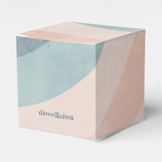 Caixinha De Lembrancinhas Casamento Arco-Íris dos anos 70 (Frente)