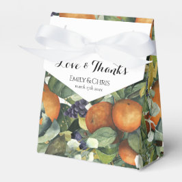 Caixinha De Lembrancinhas Casamento Botânico Elegante de Citrinos e Verduras