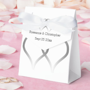 Caixinha De Lembrancinhas Casamento Boxes Silver Hearts