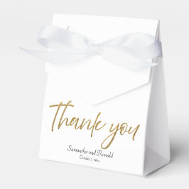 Caixinha De Lembrancinhas Casamento branco e Dourado com brilho