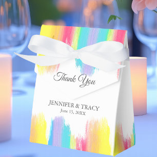 Caixinha De Lembrancinhas Casamento Bright Rainbow Personalizado