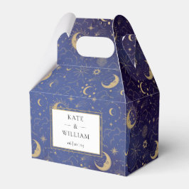 Caixinha De Lembrancinhas Casamento Celestial De Estrelas Místicas E Luas