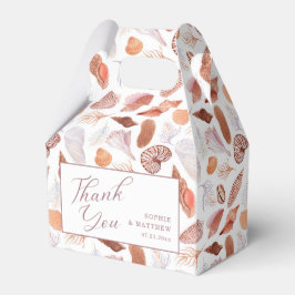 Caixinha De Lembrancinhas Casamento Chic Costeiro de Beach Seashells