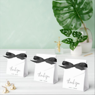 Caixinha De Lembrancinhas Casamento Chic Moderno em Preto e Branco
