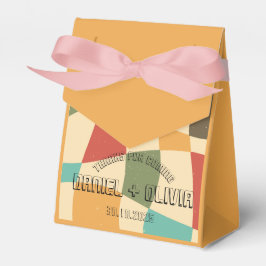 Caixinha De Lembrancinhas Casamento Colorido Minimalista