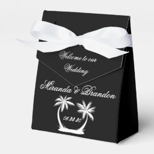 Caixinha De Lembrancinhas Casamento com Palma Branca Elegante