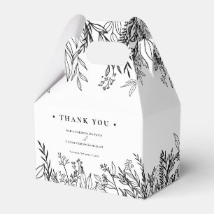 Caixinha De Lembrancinhas Casamento com Verde Branco e Negro