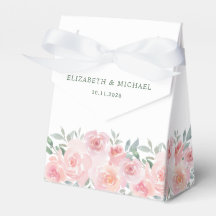 Casamento Cor De Água Floral Rosa, Obrigado