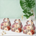 Caixinha De Lembrancinhas Casamento das Flores de Burgundy Cream Spring<br><div class="desc">Casamento das Flores da primavera Romântica bonito</div>