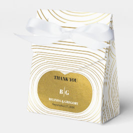 Caixinha De Lembrancinhas Casamento de Arch Minimalista Moderno Branco e Dou