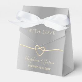 Caixinha De Lembrancinhas Casamento de Cinzas Elegante