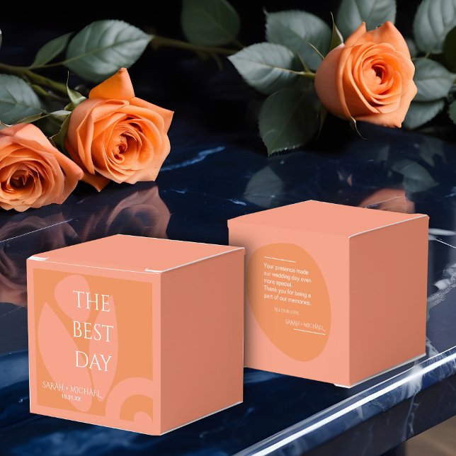 Caixinha De Lembrancinhas Casamento de Colagem de Cores Modernas (Criador carregado)