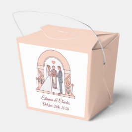 Caixinha De Lembrancinhas Casamento de Conto de Fadas Art Déco