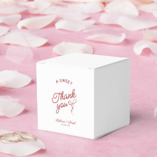Caixinha De Lembrancinhas Casamento de Desenho do Arco Desenho Vermelho e Br