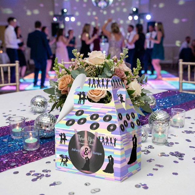 Caixinha De Lembrancinhas Casamento de Disco Personalizável (Criador carregado)
