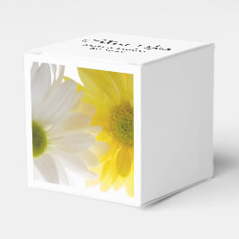 Caixinha De Lembrancinhas Casamento de Disias Amarelas e Brancas