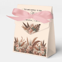 Casamento de erva de pampas de flores de vintage