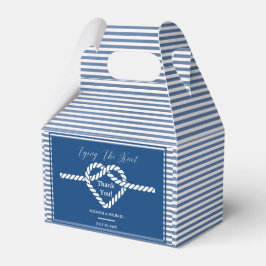 Caixinha De Lembrancinhas Casamento de faixas de Marinho Azul Azul