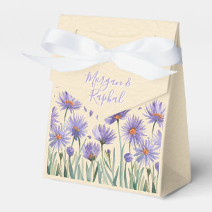 Caixinha De Lembrancinhas Casamento de flor selvagem com lavanda Bloom Water