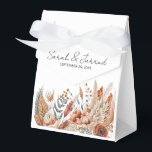 Caixinha De Lembrancinhas Casamento de Flores de Terracotta Aquarela<br><div class="desc">Um belo arranjo de flores e folhas de cor terracota,  pintadas à mão em forma de aquarela</div>