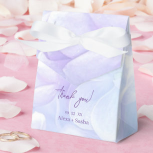 Caixinha De Lembrancinhas Casamento de Flores Liláticas Roxas Elegantes