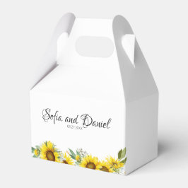 Caixinha De Lembrancinhas Casamento de girassol amarelo