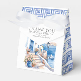 Caixinha De Lembrancinhas Casamento de Grécia Santorini Mínimo Personalizado