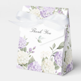 Caixinha De Lembrancinhas Casamento de Hortênsia Lilás Roxa Floral Elegante