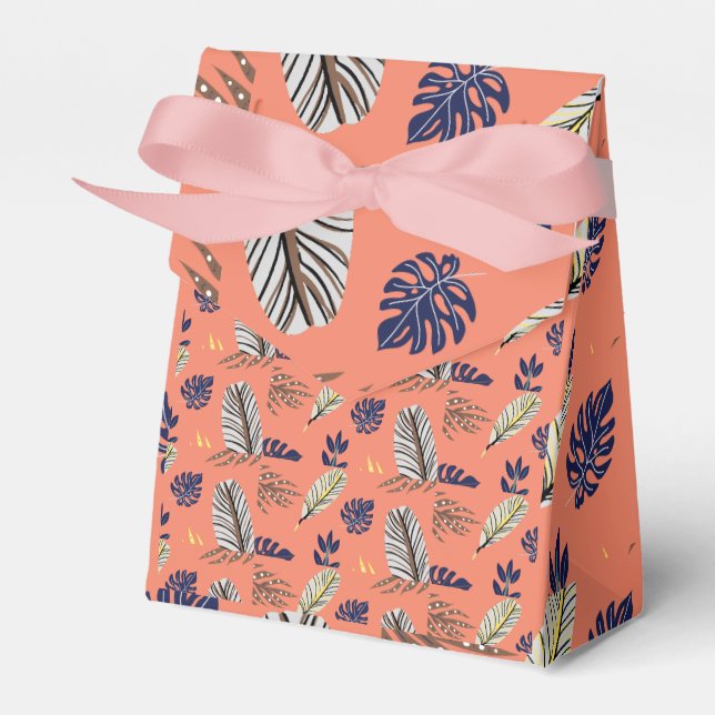 Caixinha De Lembrancinhas Casamento de Padrões Modernos e Suprimentos de Par (Frente)