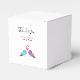 Caixinha De Lembrancinhas Casamento de Pássaros e Corações