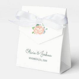 Caixinha De Lembrancinhas Casamento de Peach Peony Boxes