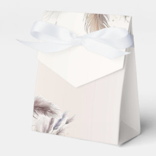 Caixinha De Lembrancinhas Casamento de Penas Florais Terrenas da Boêmia