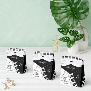 Caixinha De Lembrancinhas Casamento de Piano Keys, Músicos Criativos
