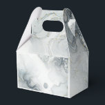 Caixinha De Lembrancinhas Casamento de Praia em Aquarela Azul Cinza & Dourad<br><div class="desc">Itens correspondentes disponíveis.</div>