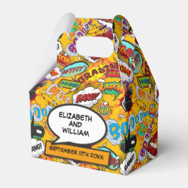 Caixinha De Lembrancinhas Casamento de Quadrinhos Moderno e Divertido