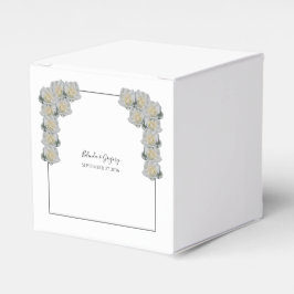 Caixinha De Lembrancinhas Casamento de Rosas Brancas