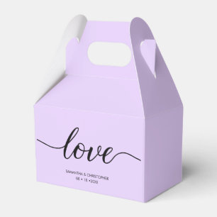 Caixinha De Lembrancinhas Casamento de TrepIpt com Amor Mínimo Roxo da Lavan