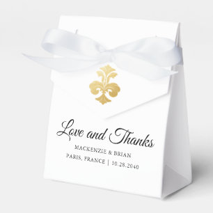 Caixinha De Lembrancinhas Casamento Dourado de Obrigados de amor de Fleur de