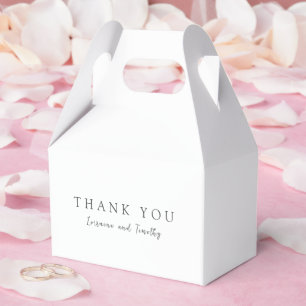 Caixinha De Lembrancinhas Casamento Elegante Branco e Negro eterno