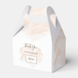 Caixinha De Lembrancinhas Casamento Elegante De Aquarela