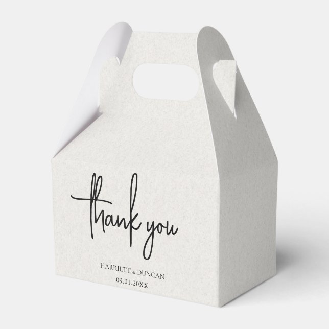 Caixinha De Lembrancinhas Casamento Elegante de Beige Neutral do eterno (Frente)