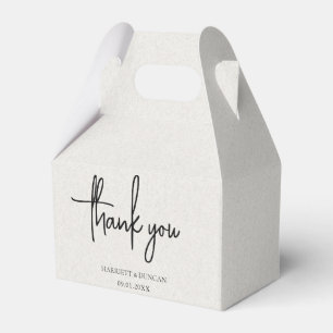 Caixinha De Lembrancinhas Casamento Elegante de Beige Neutro Simples